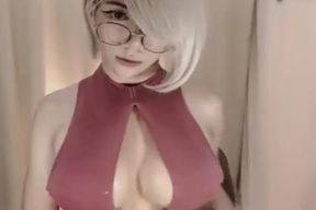 cute Pinay t-model In Glasses Taunting On camera