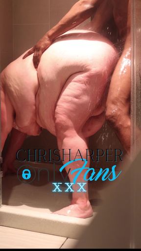 BBW SSBBW Fucks BBC in the Shower