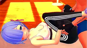 Rem wanted to rest after exercising'but ends up fucking (hentai) (re zero)
