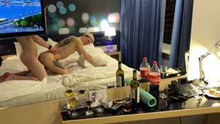 A man during anal humiliated a guy with funny jokes