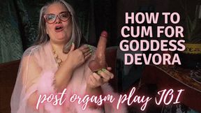 How to Cum to Please Goddess Devora: Post Orgasm Pain JOI with Financial Punishment ft OctoGoddess MiLF Domme 1080 Version