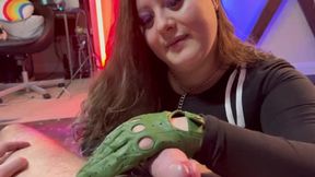 FemDom Leather gloves, just to tease and deny you