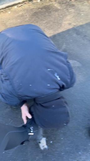 Public Parking Garage Humiliation Worship & Pay