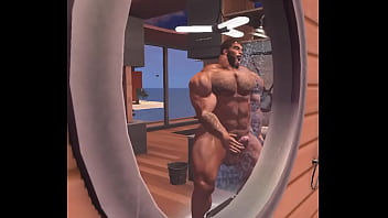 spying on extremely handsome cam heyward jerking one out in the shower