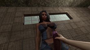 A Latin Futanari Came Into the Bathroom and I Sucked Her Big Dick