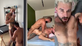 moreno dotadao socando pica no rabo do passivo tatuado