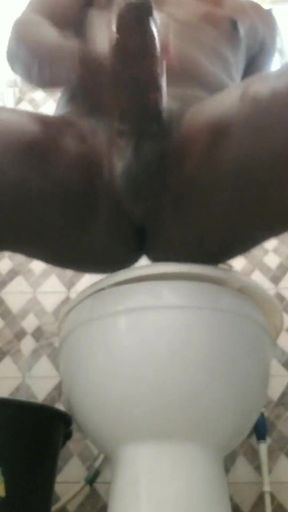 Gorilla Dick Grip Public Washroom Pounding