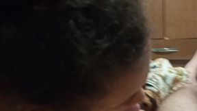 Latina engulfs everything in deep blowjob