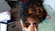 PAWG ART STUDENT in her messy rental room after classes