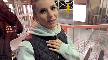 Yoya Grey and Nelly Kent outside in Budapest Eye Masturbation