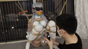 xy52-Cute cos girl orgasmed with rope-bound vibrator