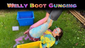 A Welly Boot Gunging – Sploshing WAM Fun (HD)