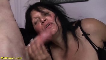 Fat mature MILF takes double penetration in a group sex scene