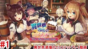 【R18エロゲー 異世界酒場のセクステット動画1】いきなり異世界へ！？巨乳女店主、爆乳魔法使い、女剣士がみんなエロ可愛すぎる！(爆乳ファンタジーエロゲー 実況プレイ動画 Hentai game)