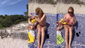 ibiza mai 2022 me changeant sans aucune pudeur a la plage