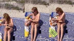 ibiza mai 2022 me changeant sans aucune pudeur a la plage