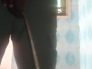 Pre-cum and hands-free pissing