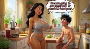 The Beautiful Stepmother Summer Tease in the House Builds to Passionate Kitchen Encounter (ai Generated)