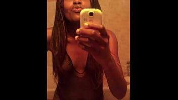 Spreading my African pussy for big white cocks to make me pregnant