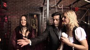jem stone and laura teeluc enjoy a basement threesome