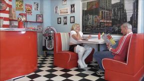 Camilla and Mr Creampie in the Diner