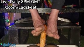Barefoot Gaymer Dildo Footjob Live Replay 6 May 26