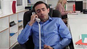 Busty Carmen Caliente Dominates in Office Hookup