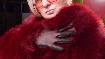Hot fur coat collection - part 2. Fetish MILF Arya Grander