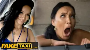 Sex Taxi - Bikini Babe Asia Vargas strips in the back of the cab to the driver's delight