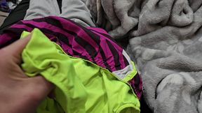 Cum in the Gusset of Nike Tempo Shorts