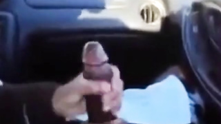 BBC gets a handjob in the car 5