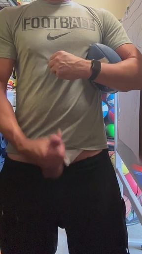 Alpha Stud Jockdad87 Shoots a Load of Football Cum