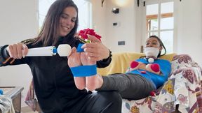 Latinas Wet Dream: Vet Wrapped Mummified Lola Lu Gets Intense Foot Worship Tickled Sock Gagged And Wanded (HD)