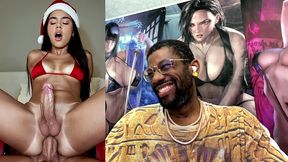 transgender christmas latina gets fucked in her tight ass hole, ai generated