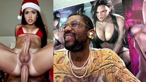 transgender christmas latina gets fucked in her tight ass hole, ai generated