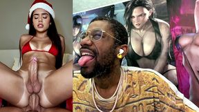 transgender christmas latina gets fucked in her tight ass hole, ai generated