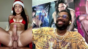 transgender christmas latina gets fucked in her tight ass hole, ai generated