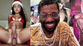 transgender christmas latina gets fucked in her tight ass hole, ai generated