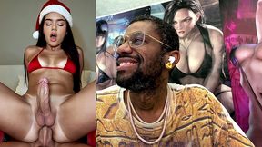 transgender christmas latina gets fucked in her tight ass hole, ai generated