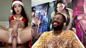 transgender christmas latina gets fucked in her tight ass hole, ai generated