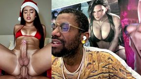transgender christmas latina gets fucked in her tight ass hole, ai generated