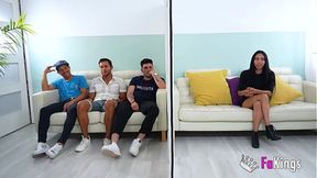 She FUCKS THEM ALL! Sole Vargas has no limits and do a GANGBANG on her blind date
