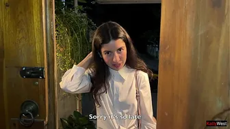 Impudent neighbor came to me in the middle of the night to jump on my hard dick - Creampie