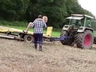 Farmer outdoor oral-sex - German