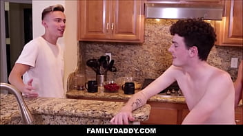 FamilyDaddy - Cute Step Son Caught By Boyfriend With Step Dad And Joins In For Threesome - Carter DelRey, Derek Allen, Myott Hunter