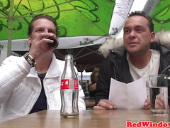 Bigtitted amsterdam hooker gets cumshowered