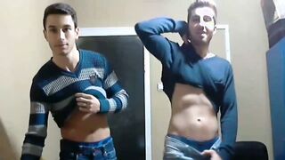 Watch these hot amateurs dance and jerk off in homemade video