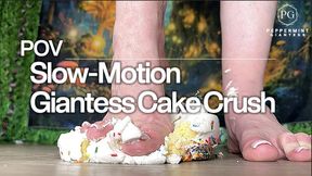 🎂POV Giantess Slow Motion Cake Crush – Size 16 Teasing Then Total Destruction💥