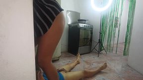 Beautiful, Curvy Stepdaughter Has Sex with Her Stepfather While He's Fixing the Plumbing