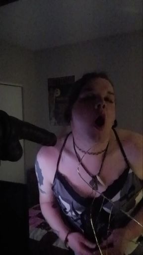 Big black cock mirror practice